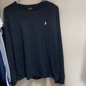 L/S crew neck polo shirt